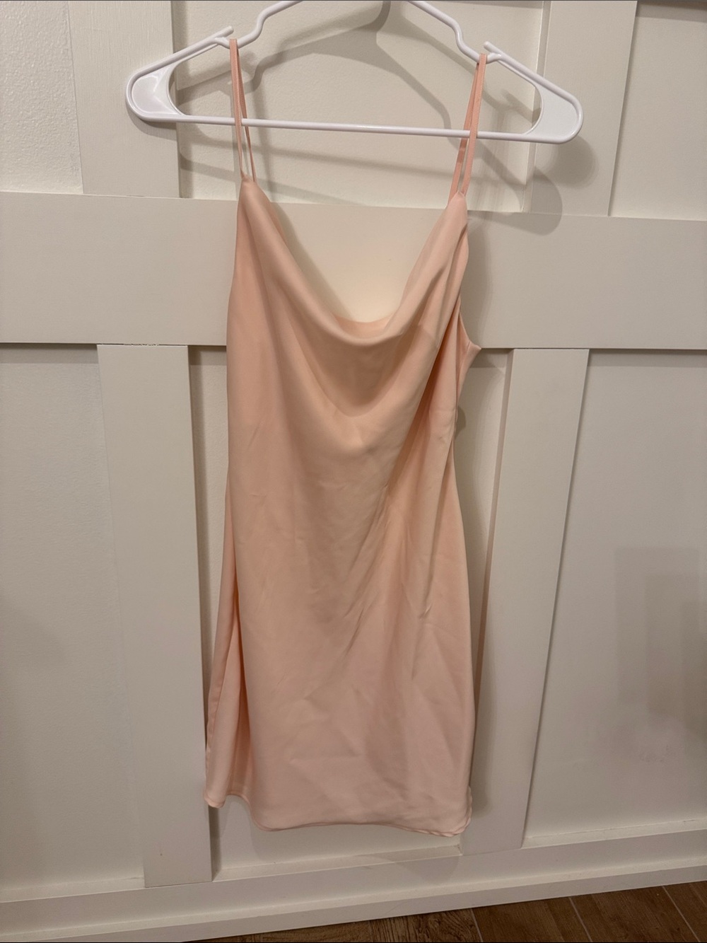 Urban Outfitters Blush Pink Cowl Slip Dress